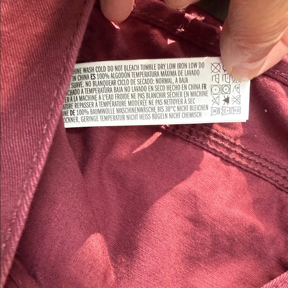 21men Men’s Skinny Burgundy Trousers - Picture 9 of 13